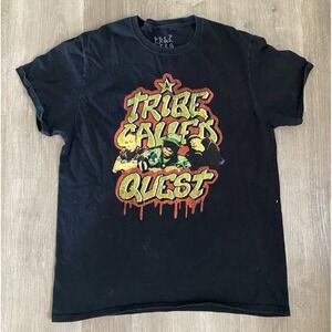 Tribe Called Quest T Shirt L Black Goodie Two Sleeves Hip Hop Rap Tee ATCQ